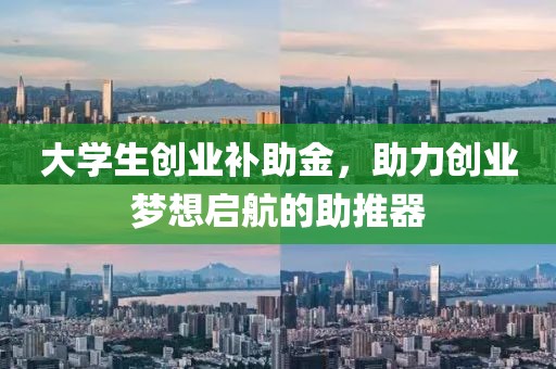 大学生创业补助金，助力创业梦想启航的助推器