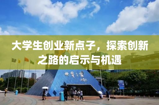 大学生创业新点子，探索创新之路的启示与机遇