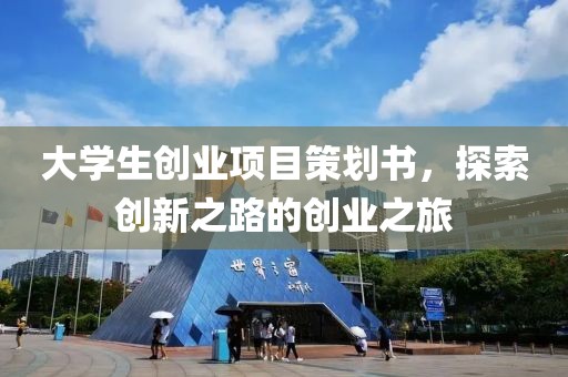 大学生创业项目策划书，探索创新之路的创业之旅