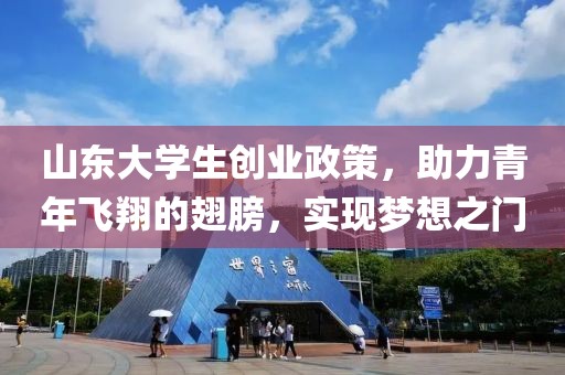 山东大学生创业政策，助力青年飞翔的翅膀，实现梦想之门