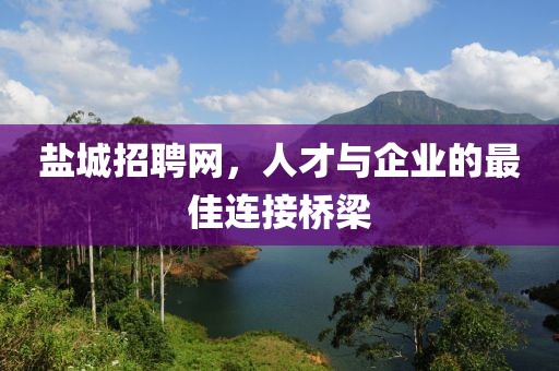 盐城招聘网，人才与企业的最佳连接桥梁