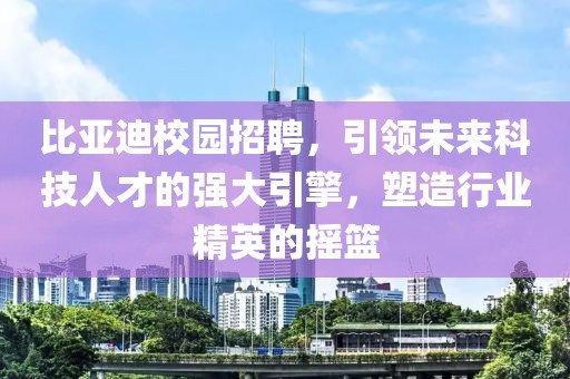 比亚迪校园招聘，引领未来科技人才的强大引擎，塑造行业精英的摇篮