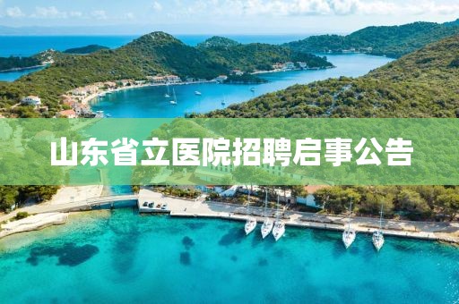 山东省立医院招聘启事公告