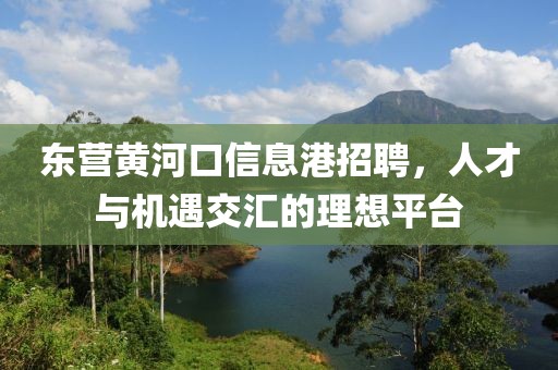 东营黄河口信息港招聘，人才与机遇交汇的理想平台