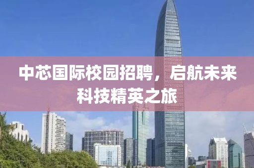 中芯国际校园招聘，启航未来科技精英之旅