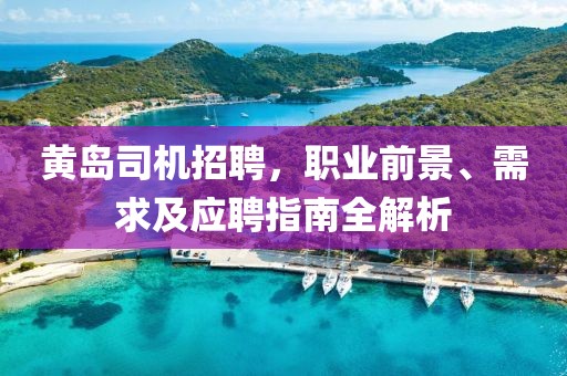 黄岛司机招聘，职业前景、需求及应聘指南全解析