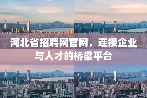 河北省招聘网官网，连接企业与人才的桥梁平台