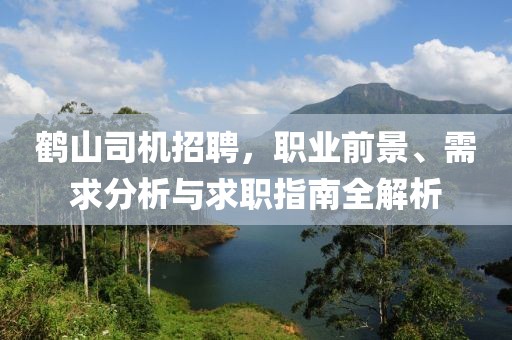 鹤山司机招聘，职业前景、需求分析与求职指南全解析