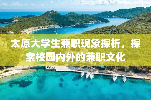 太原大学生兼职现象探析，探索校园内外的兼职文化