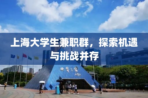 上海大学生兼职群，探索机遇与挑战并存